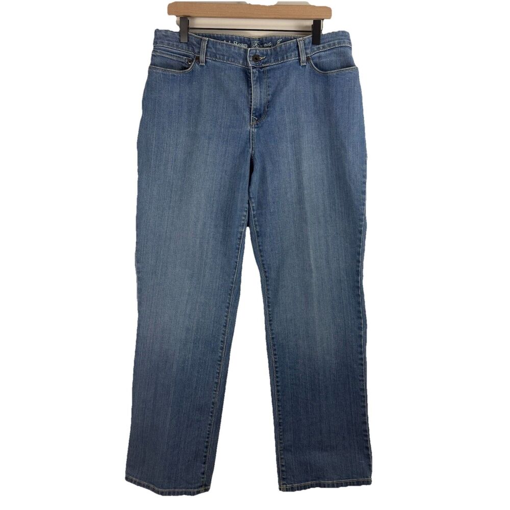 L.L.Bean Curvy Straight Blue Denim Jeans